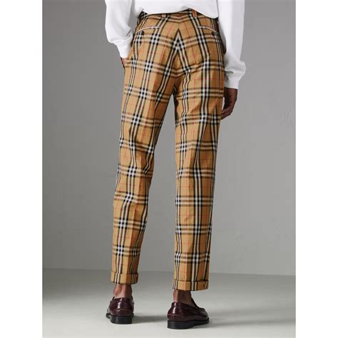 fake burberry print trousers|burberry trousers men's vintage.